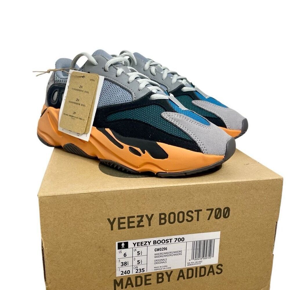 NEW Adidas‎ YEEZY BOOST 700 Size 5.5 M 7 W Washed Orange GW0296 Box NWT